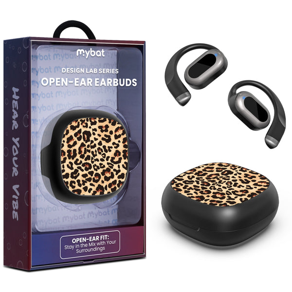 MyBat Design Lab Open-Ear Earbuds - Black - Leopard Print - MFHSBTST251-005-1.jpg