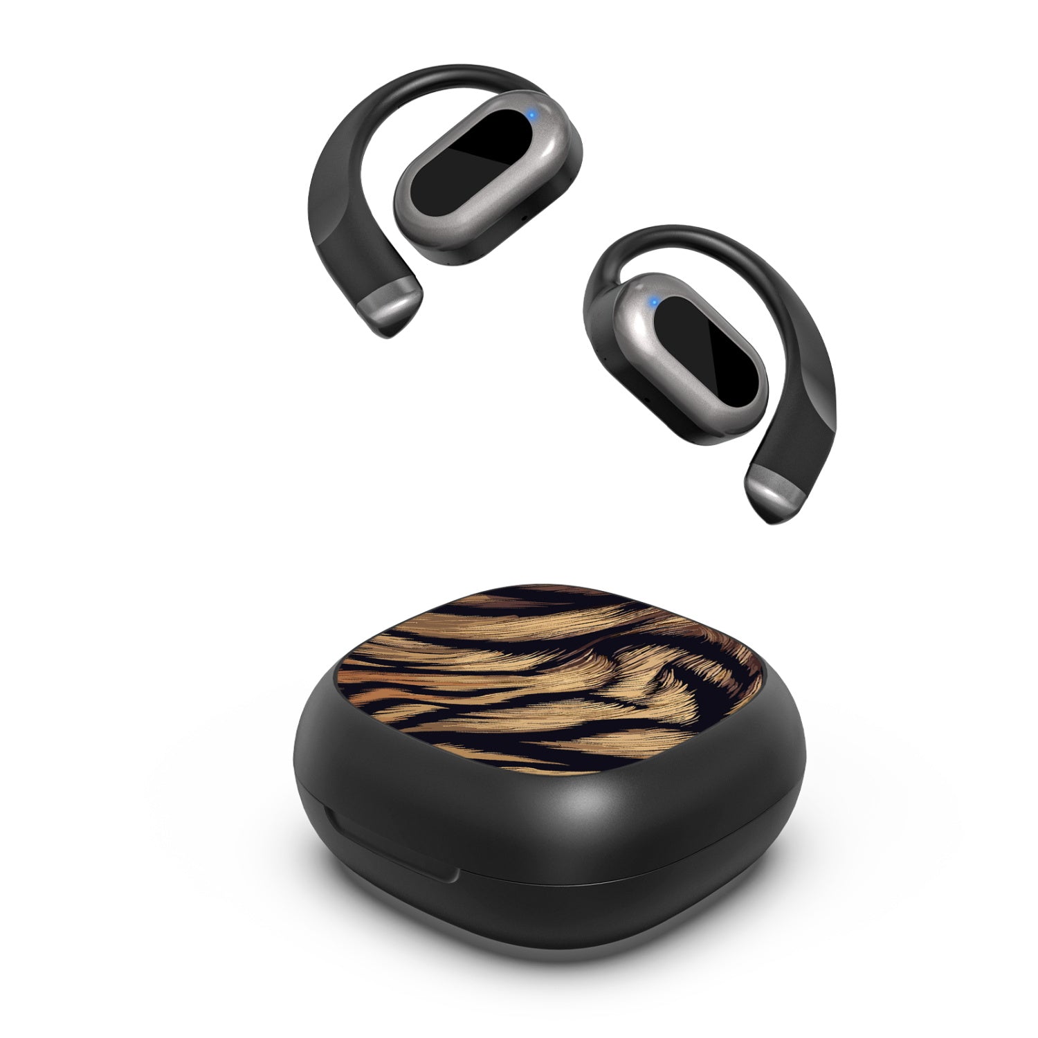 MyBat Design Lab Open-Ear Earbuds - Black - Tiger Fur - MFHSBTST251-006-2.jpg