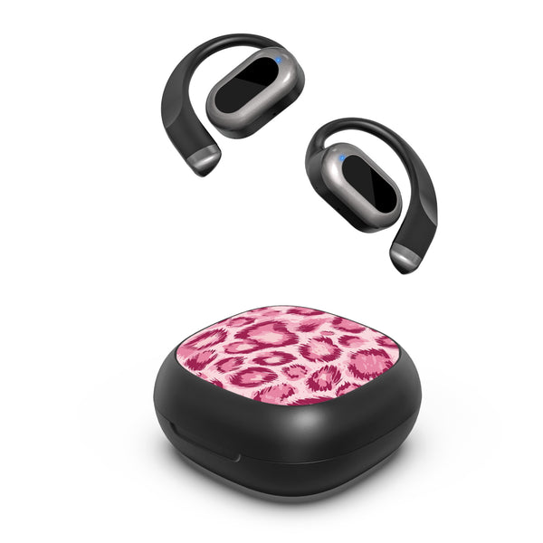 MyBat Design Lab Open-Ear Earbuds - Black - Pink Leopard Print - MFHSBTST251-007-2.jpg