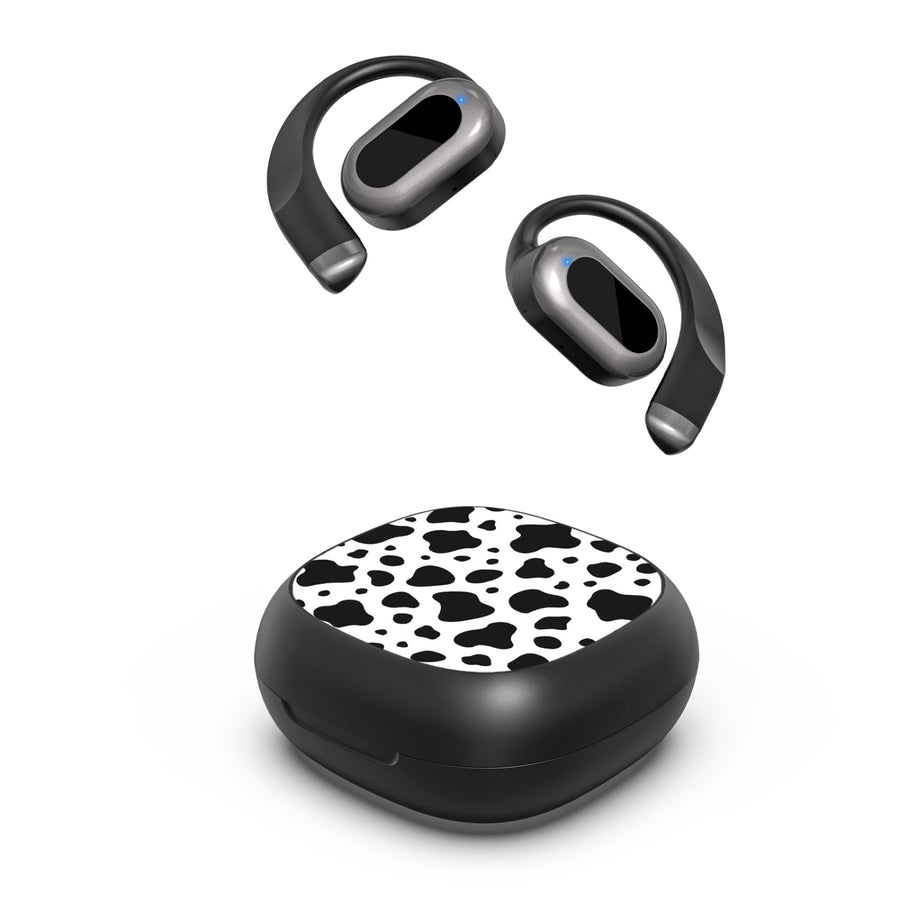 MyBat Design Lab Open-Ear Earbuds - Black - Original Cow Print - MFHSBTST251-014-2.jpg