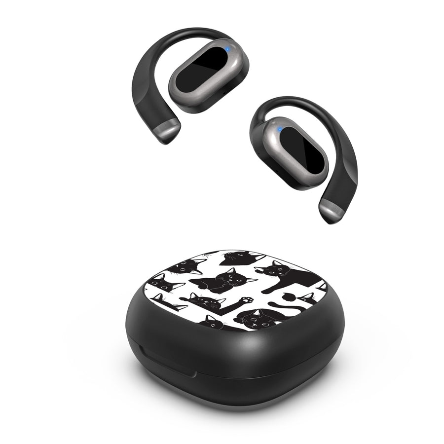 MyBat Design Lab Open-Ear Earbuds - Black - Black Cats - MFHSBTST251-017-2.jpg