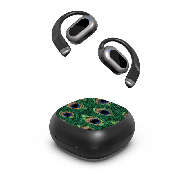 MyBat Design Lab Open-Ear Earbuds - Black - Peacock Feathers - MFHSBTST251-018-2.jpg