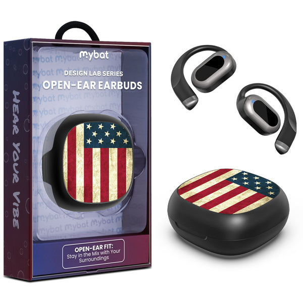 MyBat Design Lab Open-Ear Earbuds - Black - American Flag - MFHSBTST251-043-1.jpg