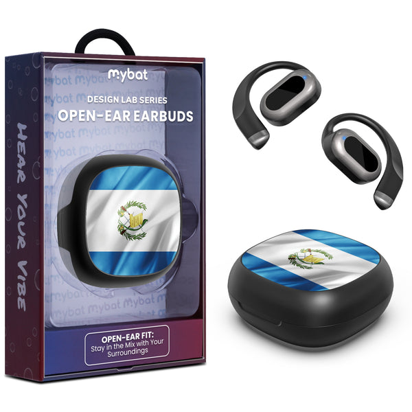 MyBat Design Lab Open-Ear Earbuds - Black - Guatemalan Flag - MFHSBTST251-045-1.jpg