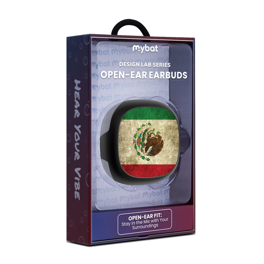 MyBat Design Lab Open-Ear Earbuds - Black - Mexican Flag - MFHSBTST251-046-10.jpg