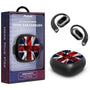 MyBat Design Lab Open-Ear Earbuds - Black - British Flag