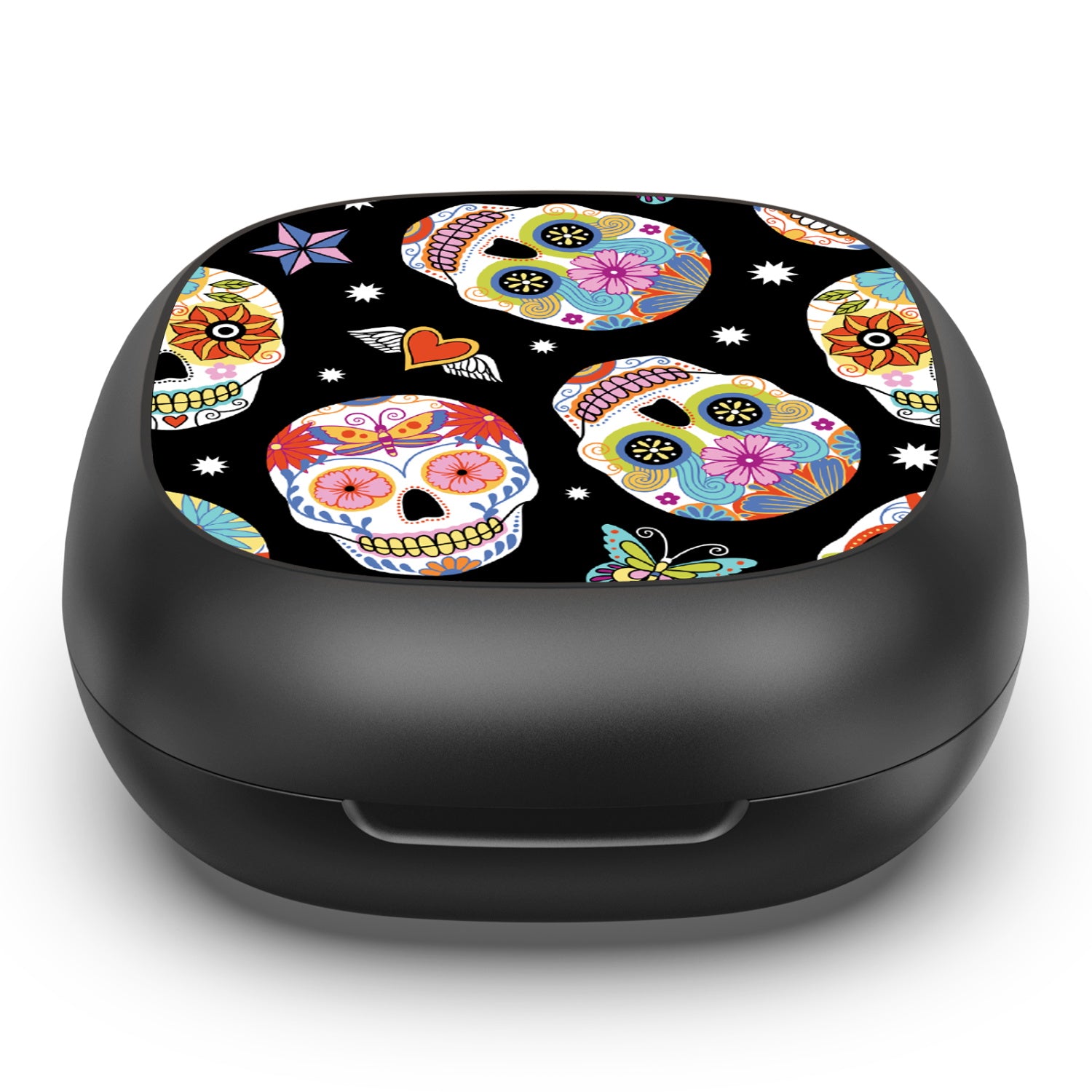 MyBat Design Lab Open-Ear Earbuds - Black - Day of the Dead - MFHSBTST251-056-4.jpg
