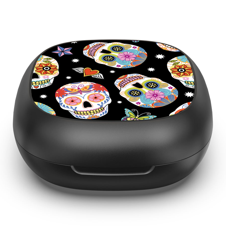 MyBat Design Lab Open-Ear Earbuds - Black - Day of the Dead - MFHSBTST251-056-4.jpg