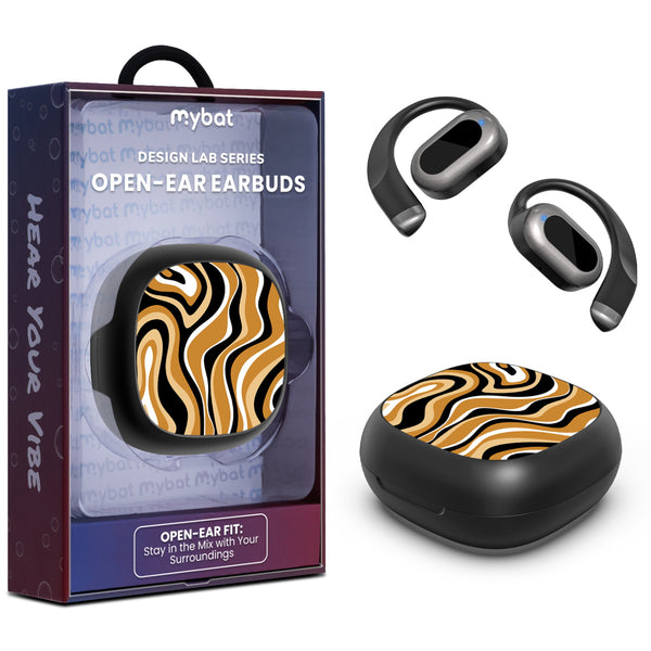 MyBat Design Lab Open-Ear Earbuds - Black - Groovy Golden Swirls - MFHSBTST251-093-1.jpg