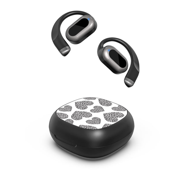 MyBat Design Lab Open-Ear Earbuds - Black - Leopard Print Hearts - MFHSBTST251-098-2.jpg