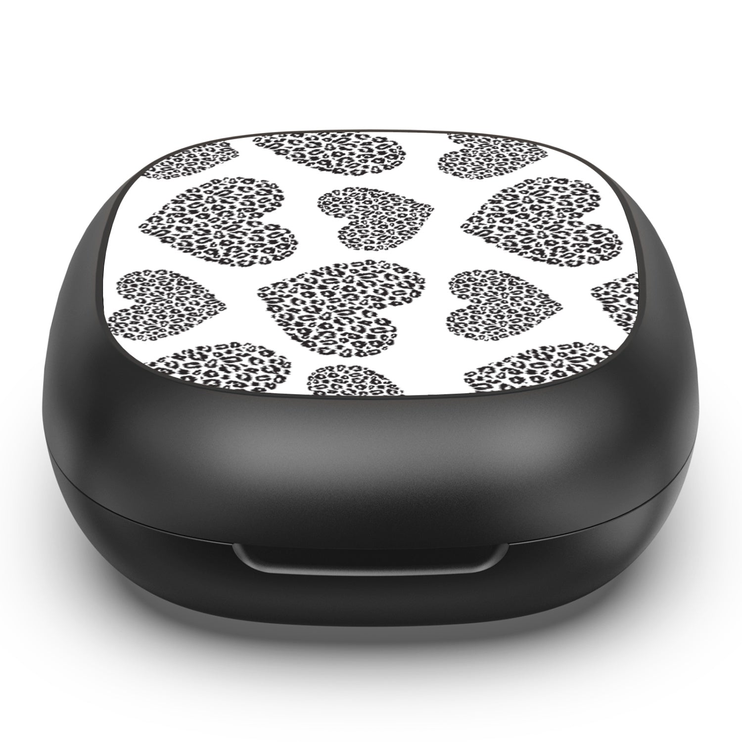 MyBat Design Lab Open-Ear Earbuds - Black - Leopard Print Hearts - MFHSBTST251-098-4.jpg