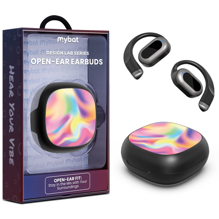 MyBat Design Lab Open-Ear Earbuds - Black - Iridescent