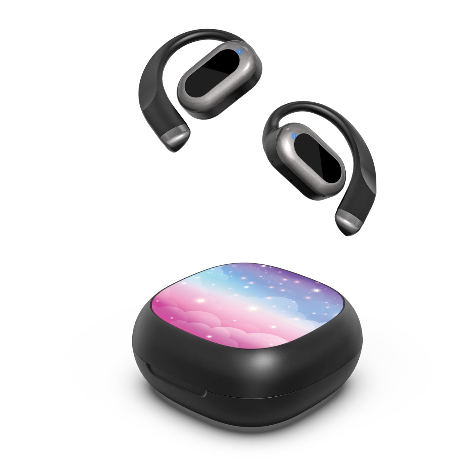 MyBat Design Lab Open-Ear Earbuds - Black - Clouds & Stars - MFHSBTST251-110-2.jpg