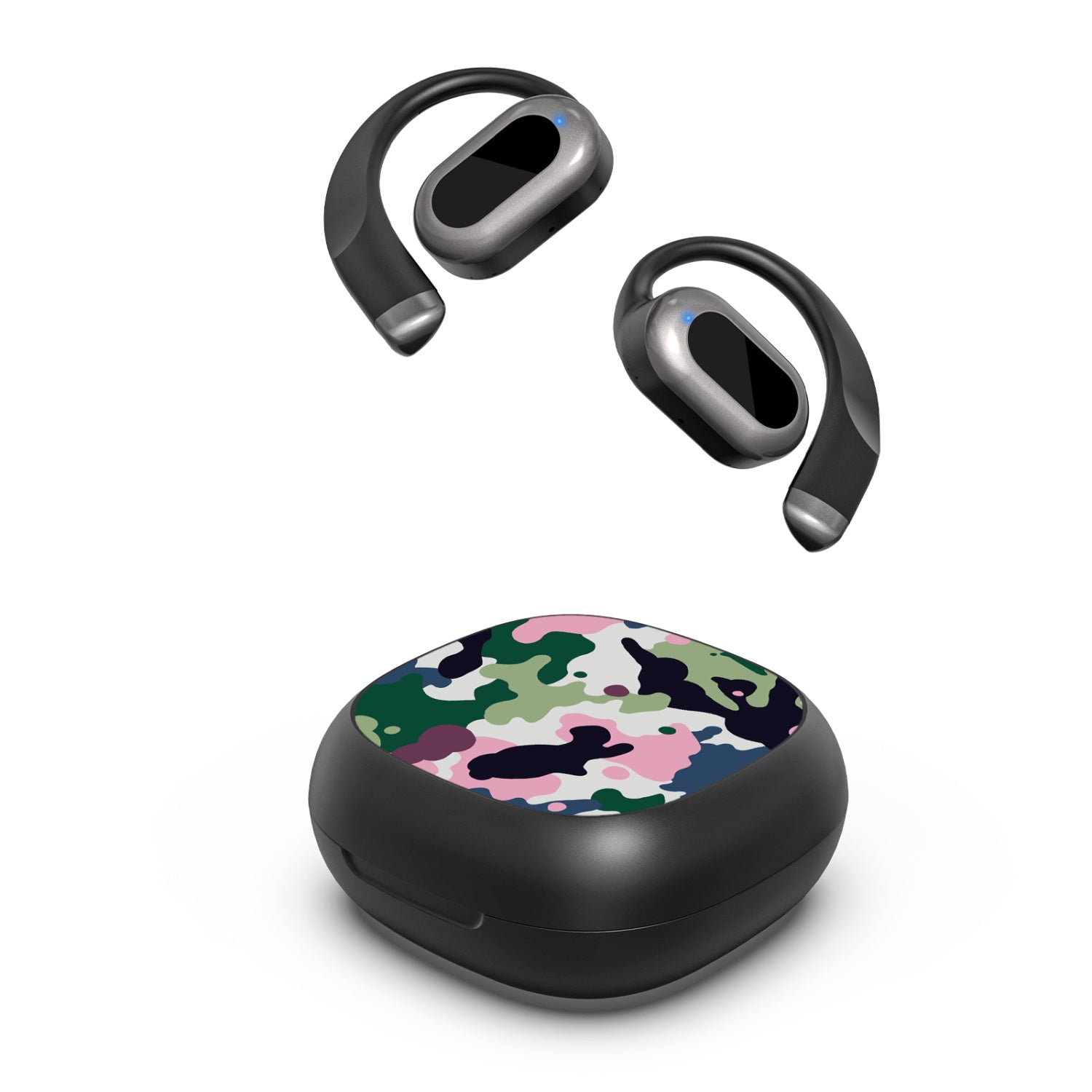 MyBat Design Lab Open-Ear Earbuds - Black - Multicolor Camouflage - MFHSBTST251-121-2.jpg