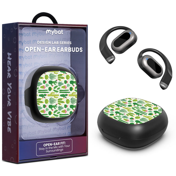 MyBat Design Lab Open-Ear Earbuds - Black - Succulents - MFHSBTST251-123-1.jpg