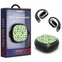 MyBat Design Lab Open-Ear Earbuds - Black - Succulents