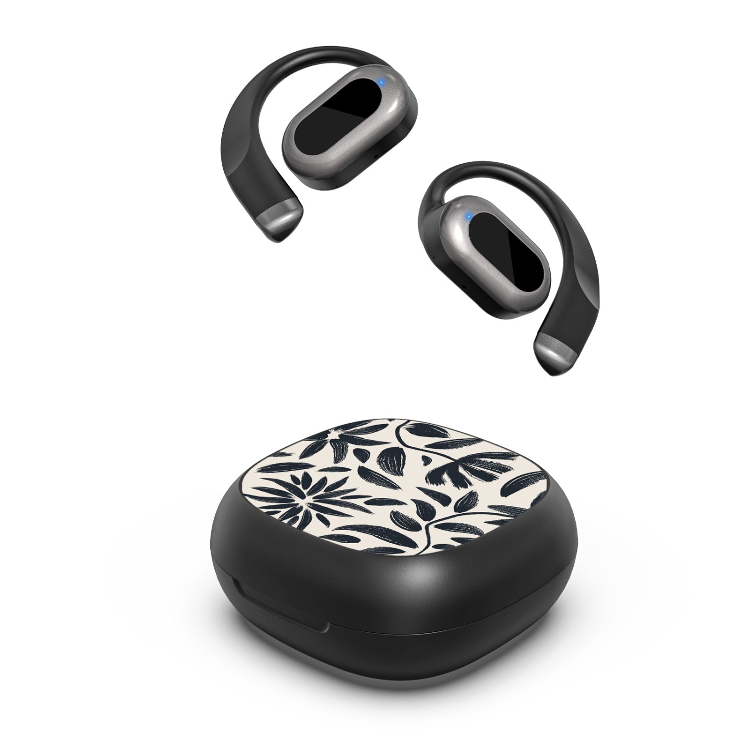 MyBat Design Lab Open-Ear Earbuds - Black - Vintage Floral - MFHSBTST251-124-2.jpg