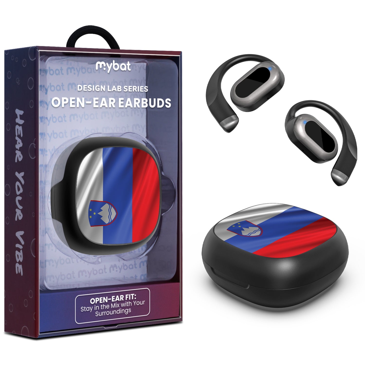 MyBat Design Lab Open-Ear Earbuds - Black - Slovenia Flag - MFHSBTST251-158-1.jpg