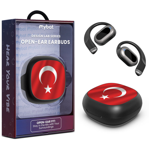 MyBat Design Lab Open-Ear Earbuds - Black - Turkey Flag - MFHSBTST251-161-1.jpg