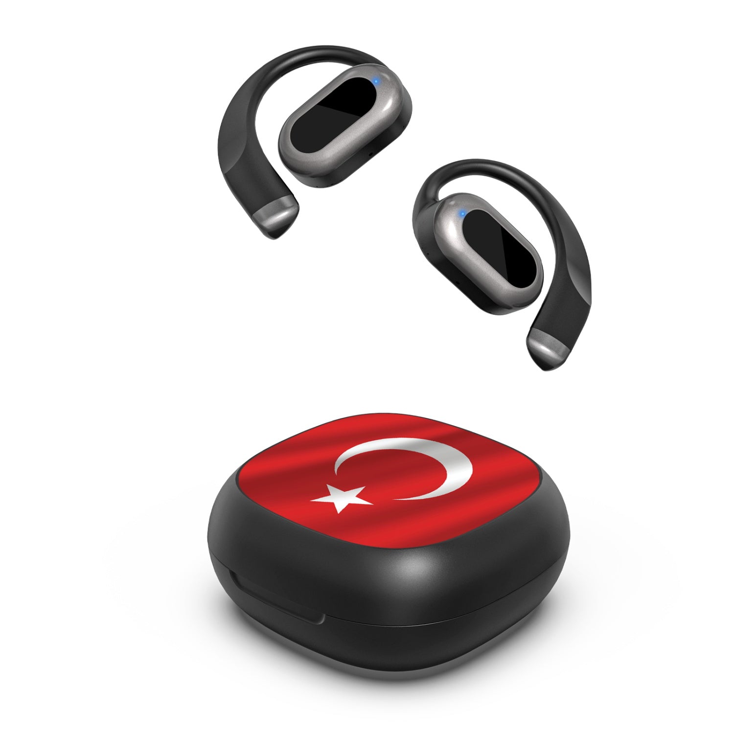 MyBat Design Lab Open-Ear Earbuds - Black - Turkey Flag - MFHSBTST251-161-2.jpg