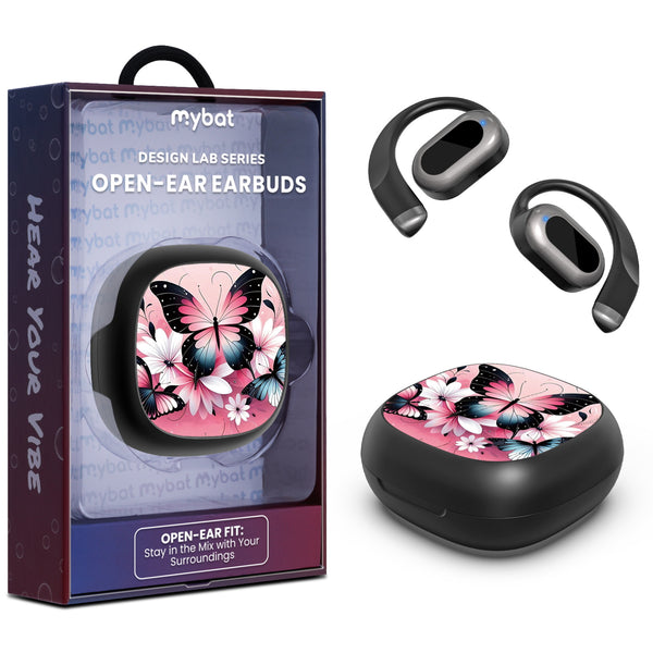 MyBat Design Lab Open-Ear Earbuds - Black - Butterfly Bouquet - MFHSBTST251-184-1.jpg