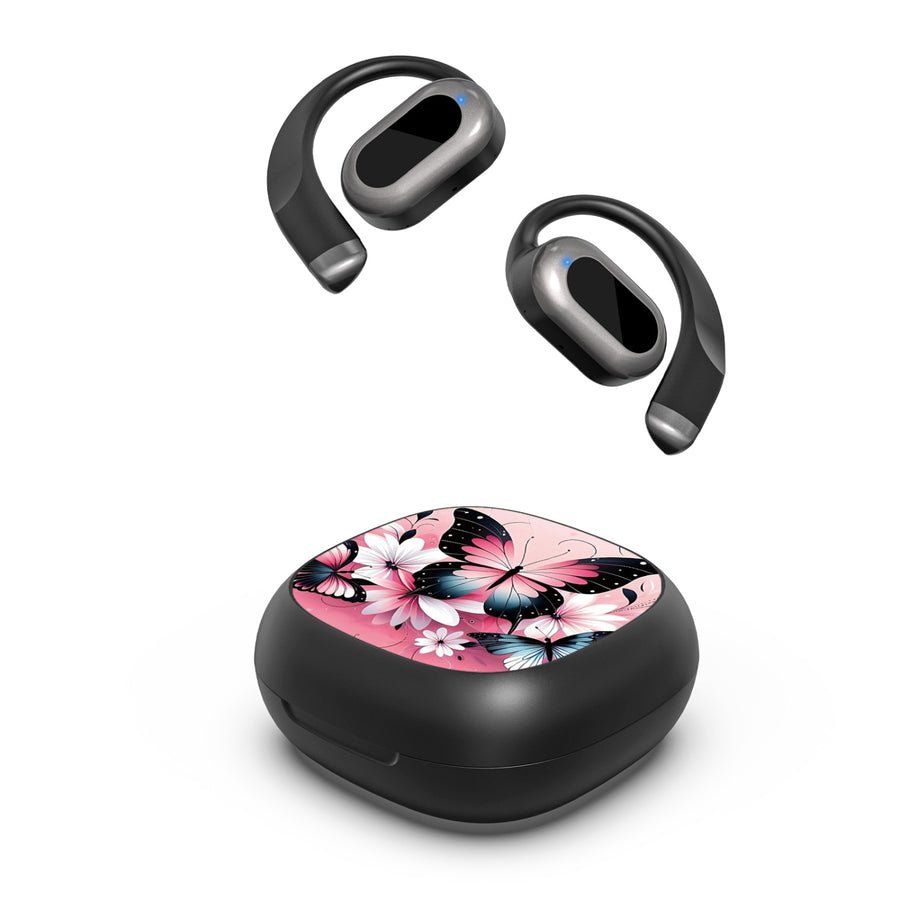MyBat Design Lab Open-Ear Earbuds - Black - Butterfly Bouquet - MFHSBTST251-184-2.jpg