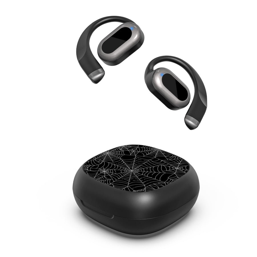 MyBat Design Lab Open-Ear Earbuds - Black - Spider Web - MFHSBTST251-217-2.jpg