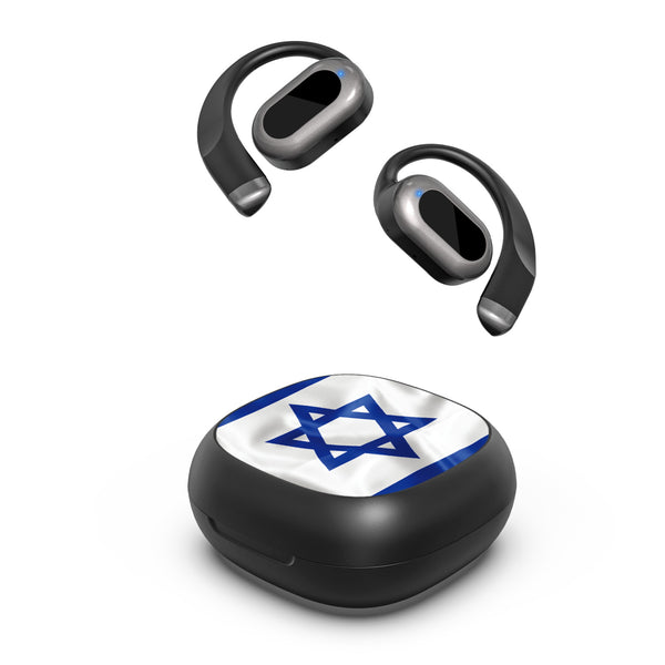 MyBat Design Lab Open-Ear Earbuds - Black - Israel Flag - MFHSBTST251-308-2.jpg