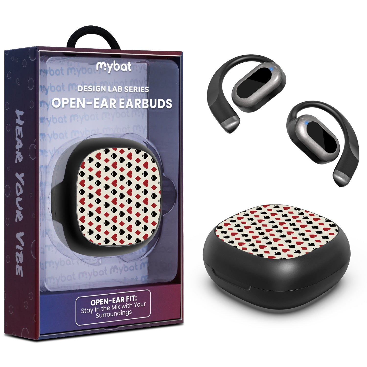 MyBat Design Lab Open-Ear Earbuds - Black - Royal Flush - MFHSBTST251-336-1.jpg