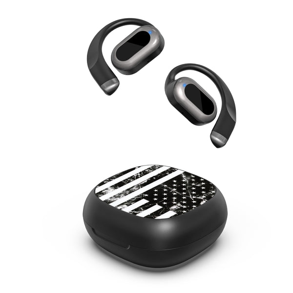 MyBat Design Lab Open-Ear Earbuds - Black - Distress US Flag - MFHSBTST251-344-2.jpg