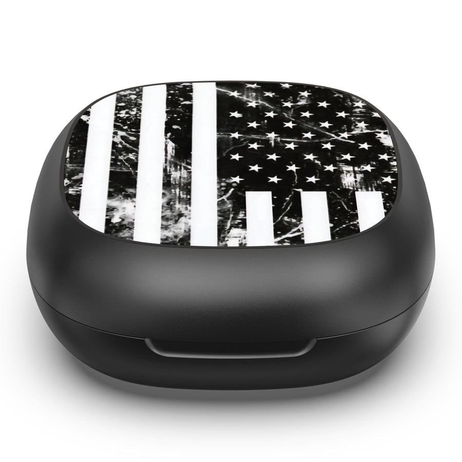 MyBat Design Lab Open-Ear Earbuds - Black - Distress US Flag - MFHSBTST251-344-4.jpg