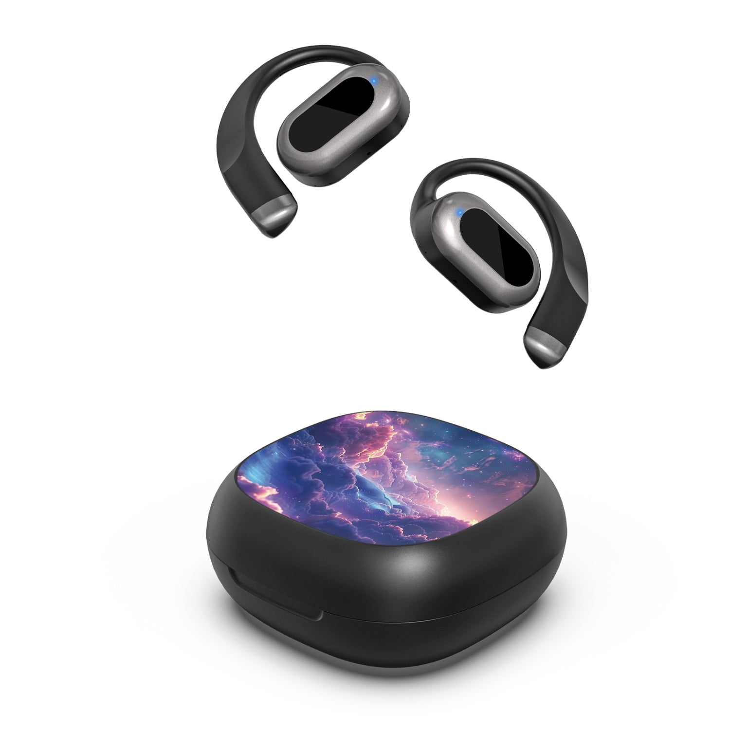 MyBat Design Lab Open-Ear Earbuds - Black - Galaxy Clouds - MFHSBTST251-345-2.jpg
