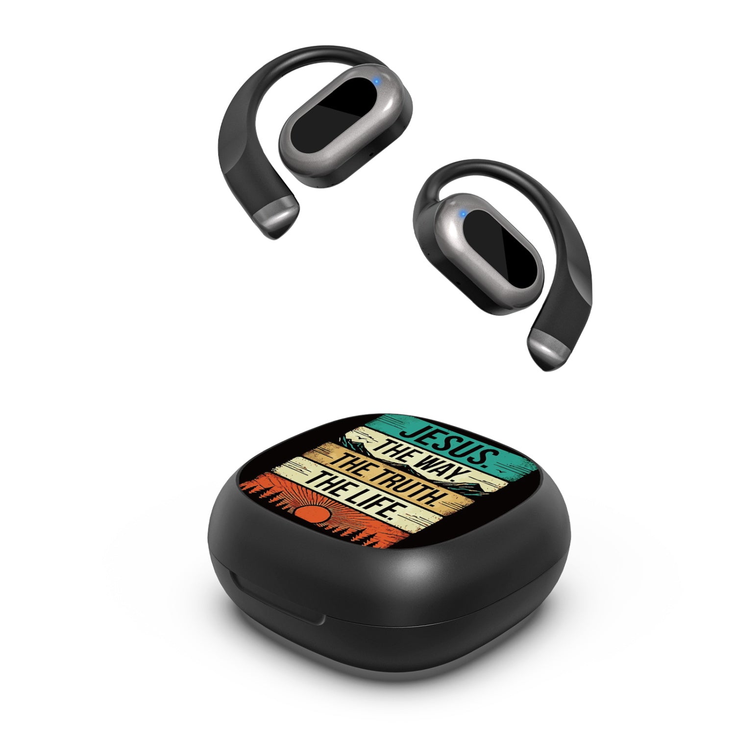MyBat Design Lab Open-Ear Earbuds - Black - Jesus - MFHSBTST251-351-2.jpg