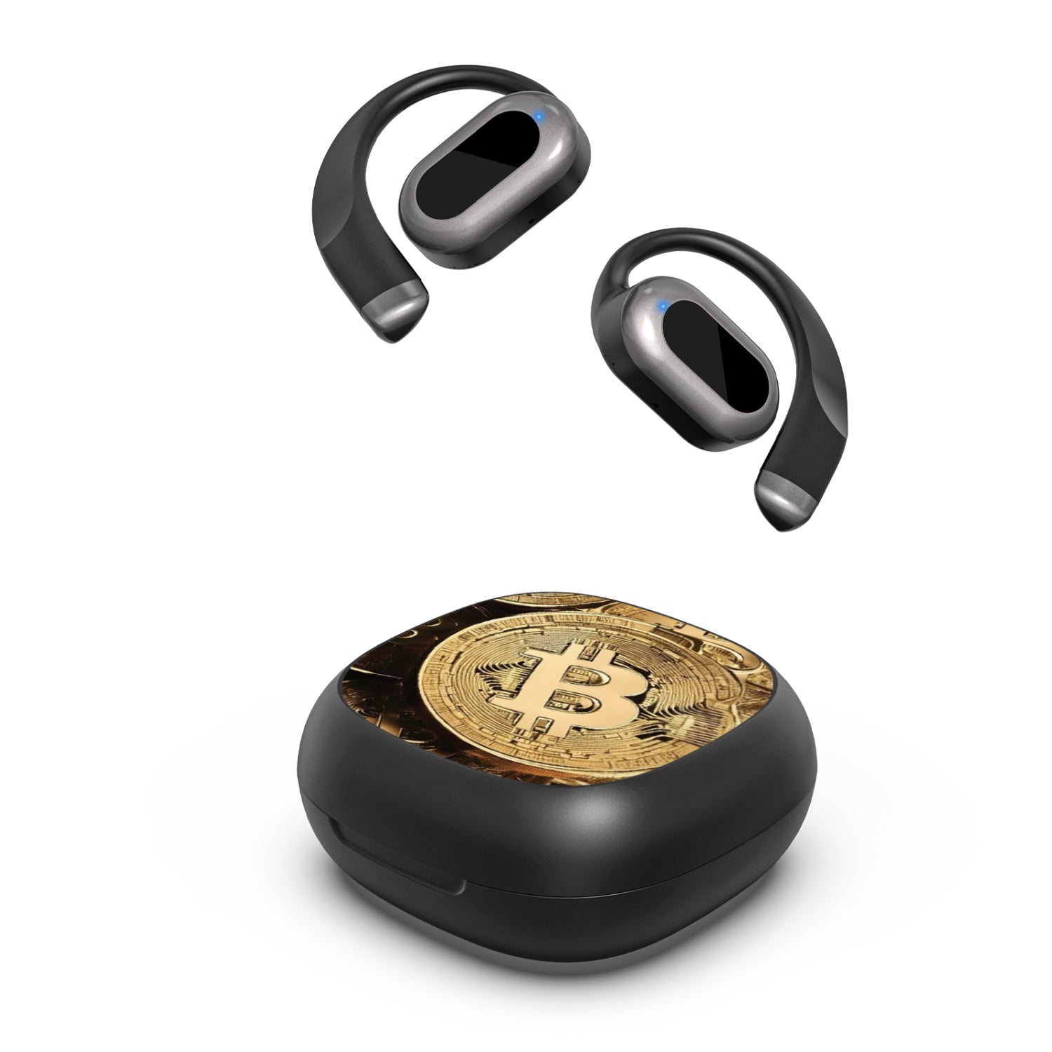 MyBat Design Lab Open-Ear Earbuds - Black - Bitcoin - MFHSBTST251-357-2.jpg