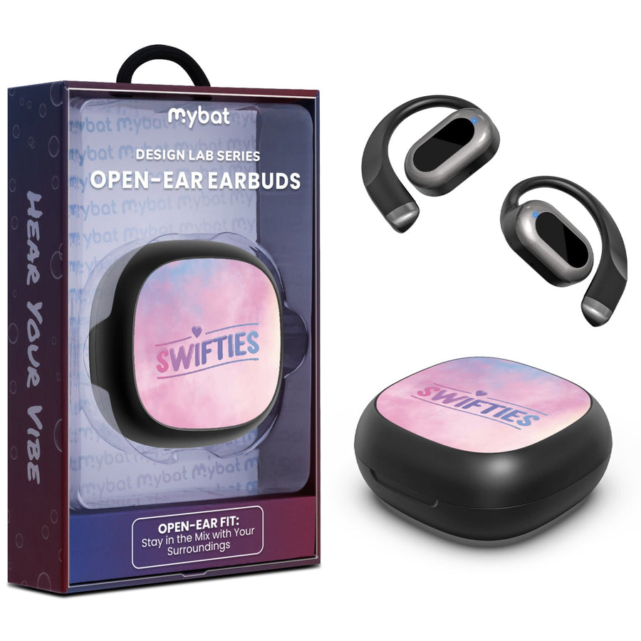 MyBat Design Lab Open-Ear Earbuds - Black - Swifties