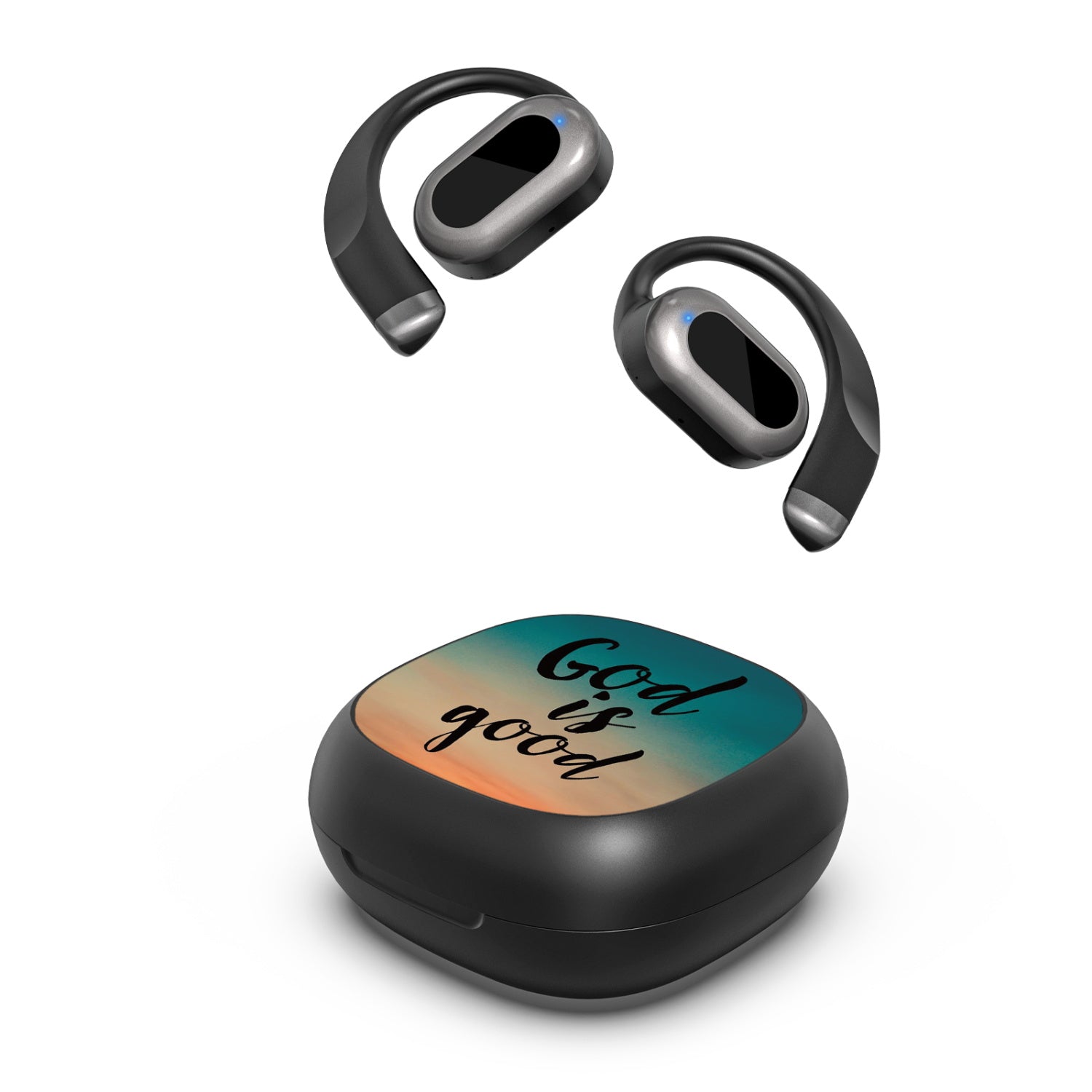 MyBat Design Lab Open-Ear Earbuds - Black - God is Good - MFHSBTST251-364-2.jpg