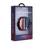 MyBat Design Lab Open-Ear Earbuds - Black - Waving USA FLag
