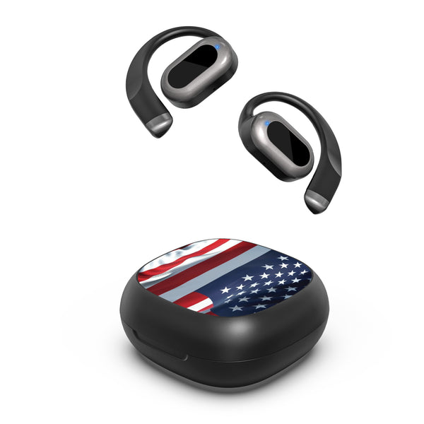 MyBat Design Lab Open-Ear Earbuds - Black - Waving USA FLag - MFHSBTST251-367-2.jpg
