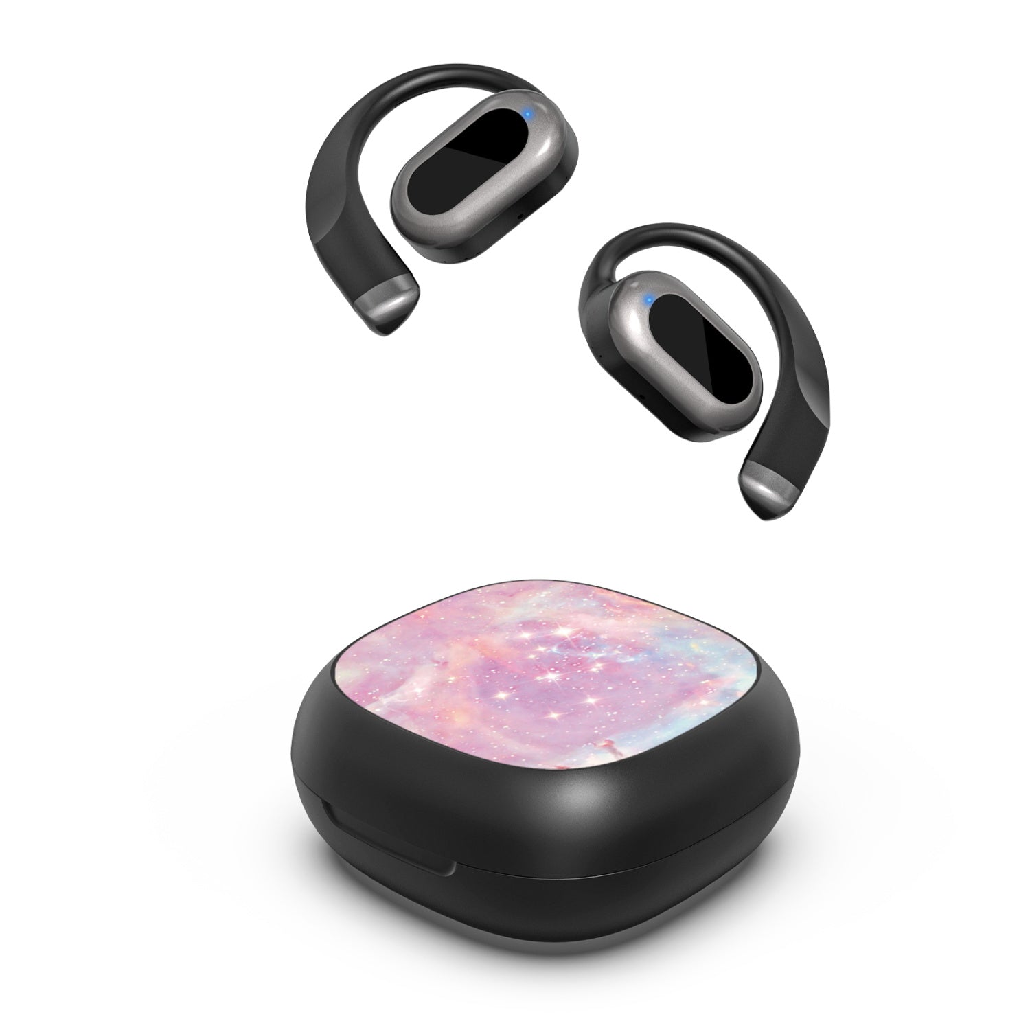 MyBat Design Lab Open-Ear Earbuds - Black - Pink Galaxies - MFHSBTST251-368-2.jpg
