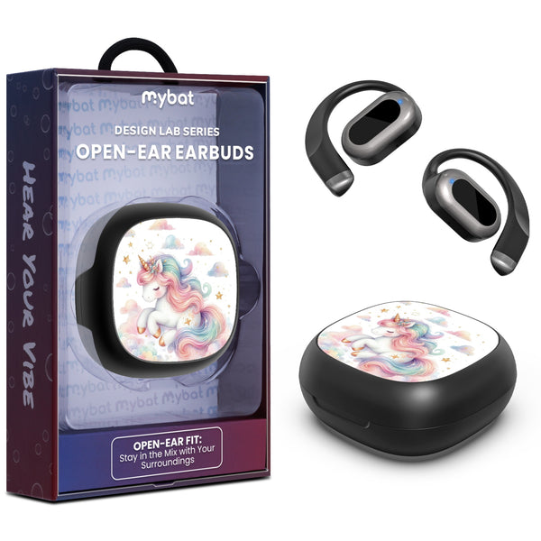 MyBat Design Lab Open-Ear Earbuds - Black - Rainbow Unicorn - MFHSBTST251-392-1.jpg