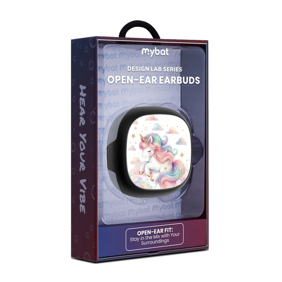 MyBat Design Lab Open-Ear Earbuds - Black - Rainbow Unicorn - MFHSBTST251-392-10.jpg