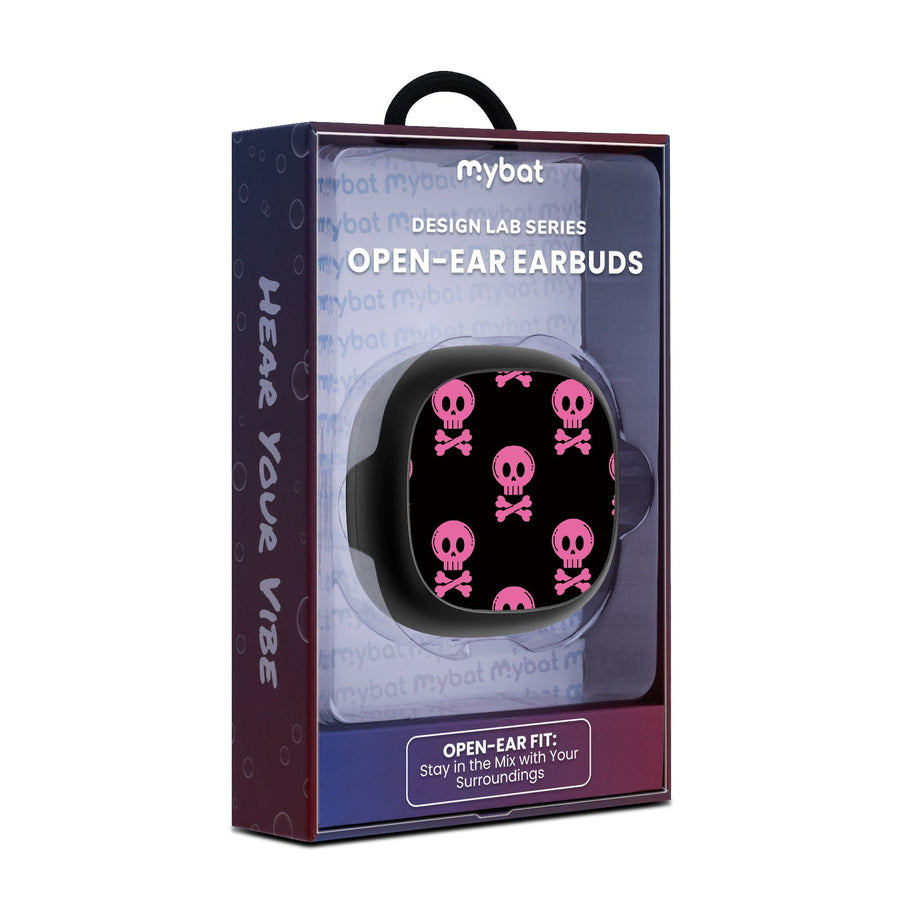 MyBat Design Lab Open-Ear Earbuds - Black - Pretty Poison