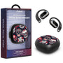 MyBat Design Lab Open-Ear Earbuds - Black - Sugar Rose Skulls