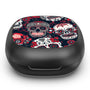 MyBat Design Lab Open-Ear Earbuds - Black - Sugar Rose Skulls - MFHSBTST251-418-4.jpg