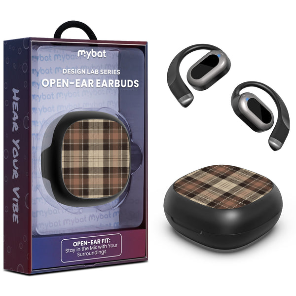 MyBat Design Lab Open-Ear Earbuds - Black - Mocha Flannel - MFHSBTST251-431-1.jpg
