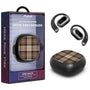 MyBat Design Lab Open-Ear Earbuds - Black - Mocha Flannel