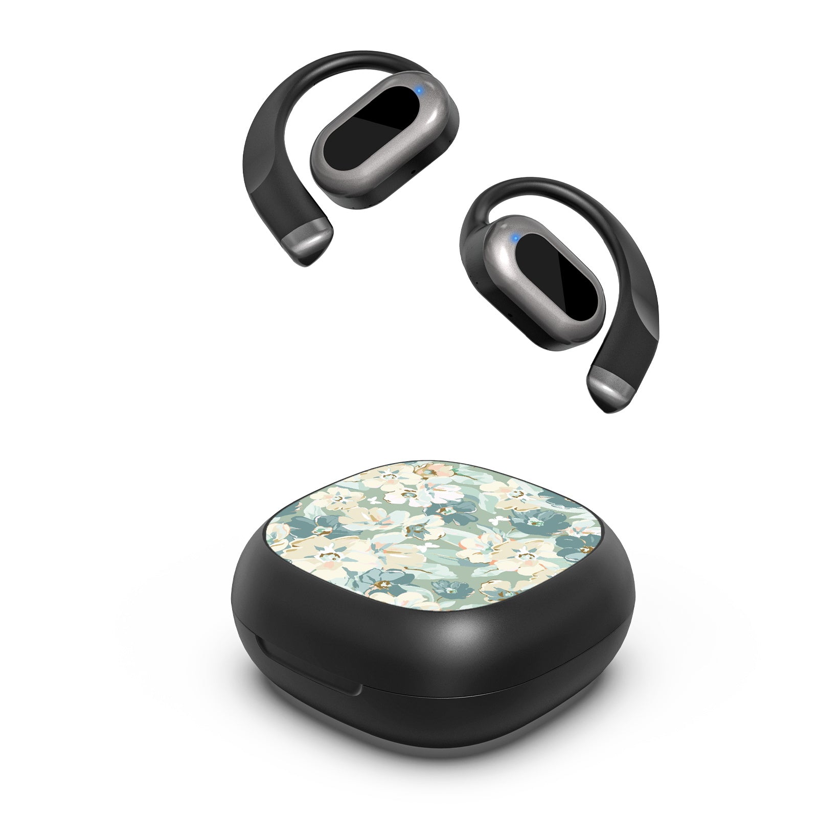 MyBat Design Lab Open-Ear Earbuds - Black - Vintage Garden - MFHSBTST251-432-2.jpg