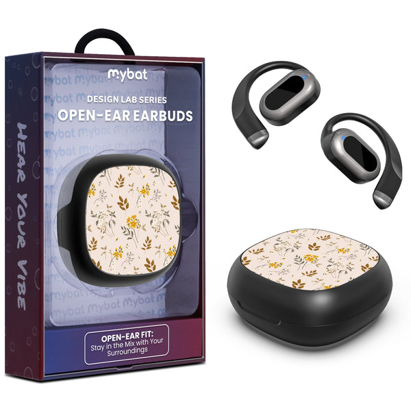MyBat Design Lab Open-Ear Earbuds - Black - Ditsy Botanical - MFHSBTST251-433-1.jpg