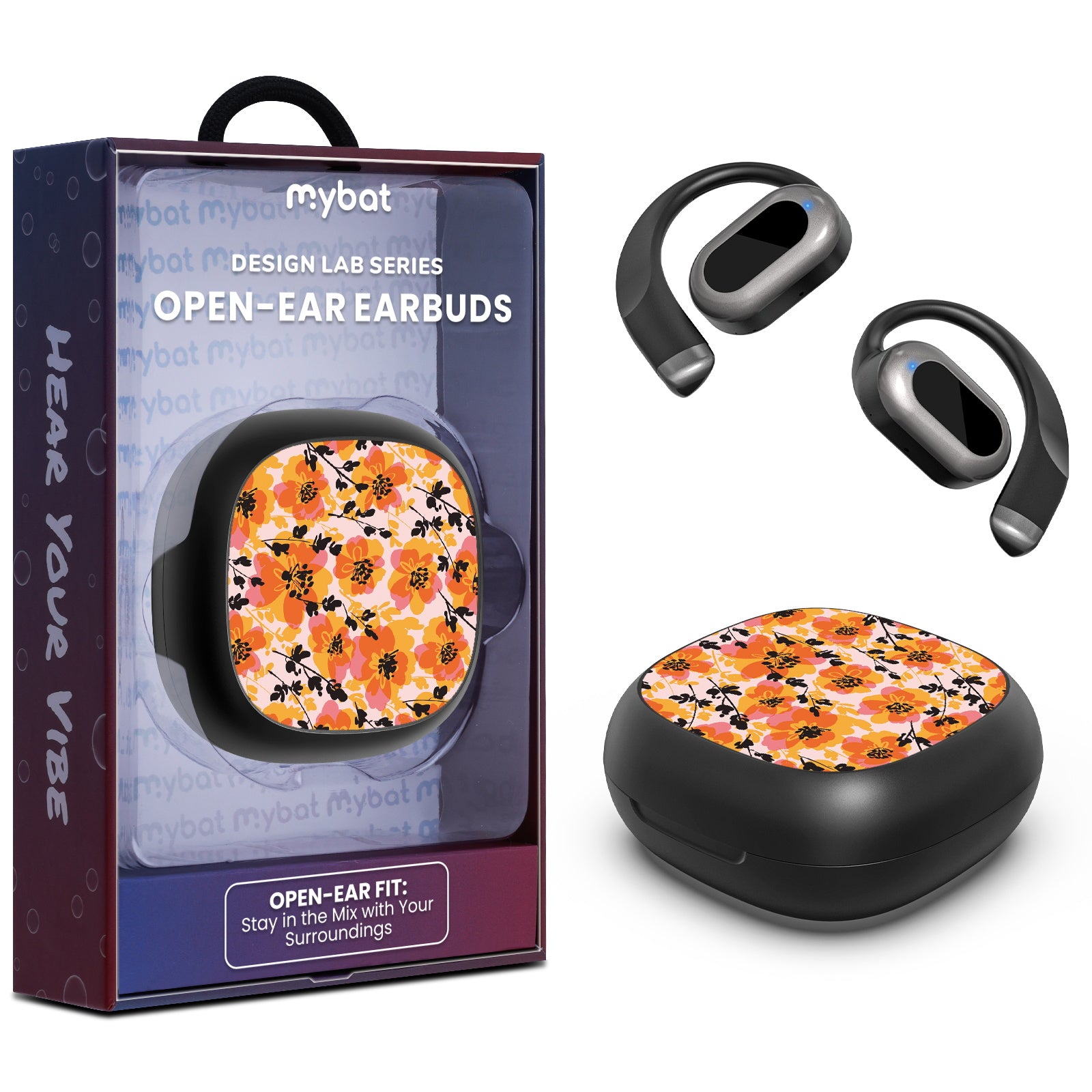 MyBat Design Lab Open-Ear Earbuds - Black - Marmalade Meadow - MFHSBTST251-447-1.jpg
