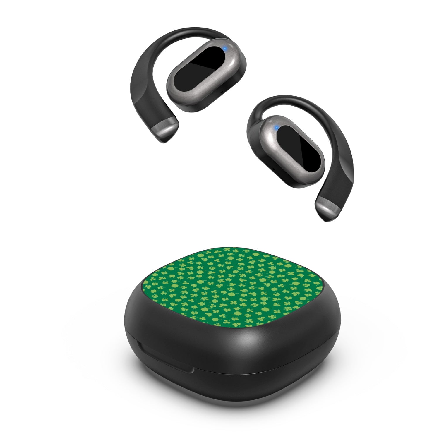 MyBat Design Lab Open-Ear Earbuds - Black - Lucky Clover - MFHSBTST251-466-2.jpg